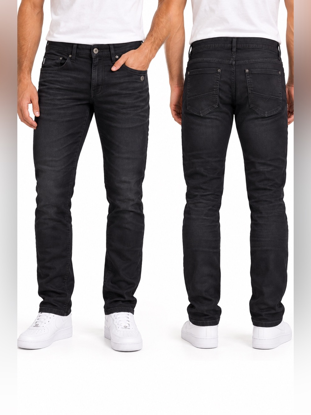Blend Jet Jogg Slim Jogg Jeans in Black Waist